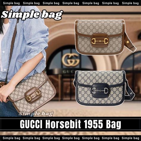 รีวิวกระเป๋ากุชชี่ Gucci 1955 Horsebit shoulder bag .